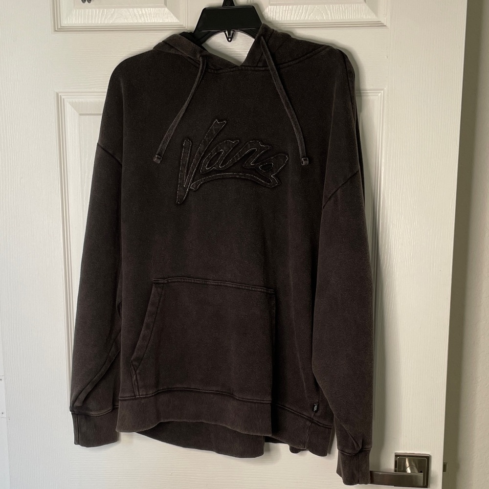 NWT Vans Detention Logo Embroidered Sweatshirt Hoodie Cotton Blend